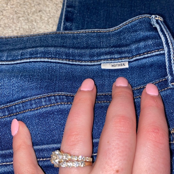 MOTHER The Outsider High Rise Ankle Jeans: Connect The Dots - Picture 9 of 9